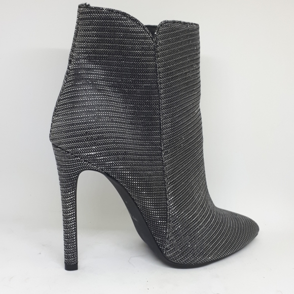 Silver metallic ankle booties - Picture 7 of 7